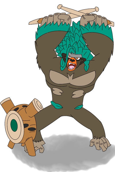 Pokemon Rillaboom Deviantart Rillaboom Doodle by Tjwilliamson on DeviantArt