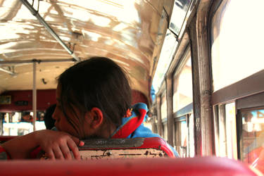 Girl on Bus