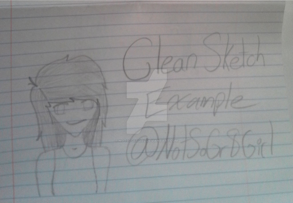 Clean Sketch Example by NotSoGr8Girl on DeviantArt