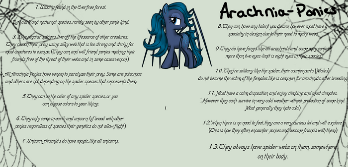 Arachnia Ponies Species