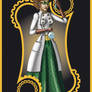 Steampunk tarot of Temperance