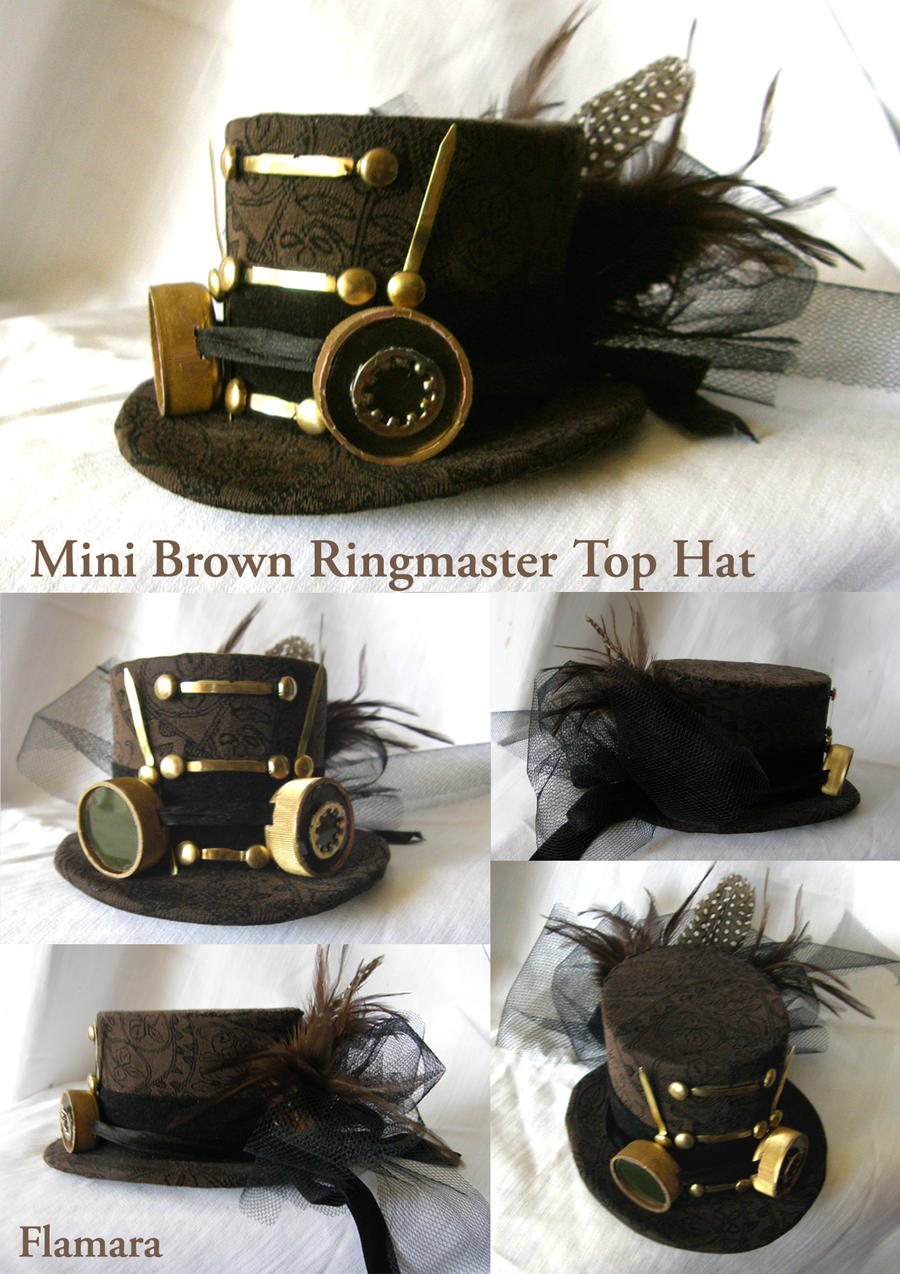 Mini Brown Ringmaster Top Hat