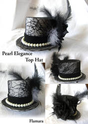 Pearl Elegance Top Hat by flamarahalvorsen