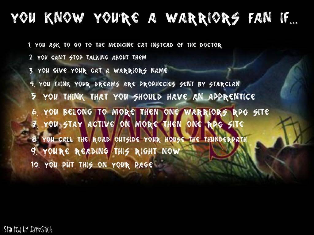 Inaccurate Warrior Cat Quotes 3 - The Clans - Wattpad