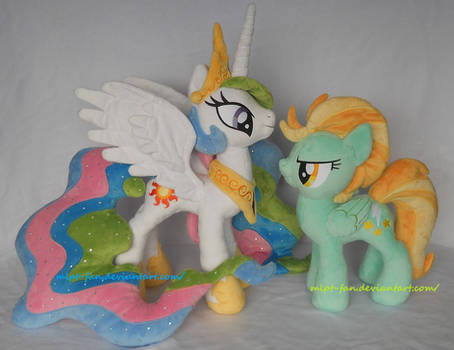 Princess Celestia and Lightning Dust