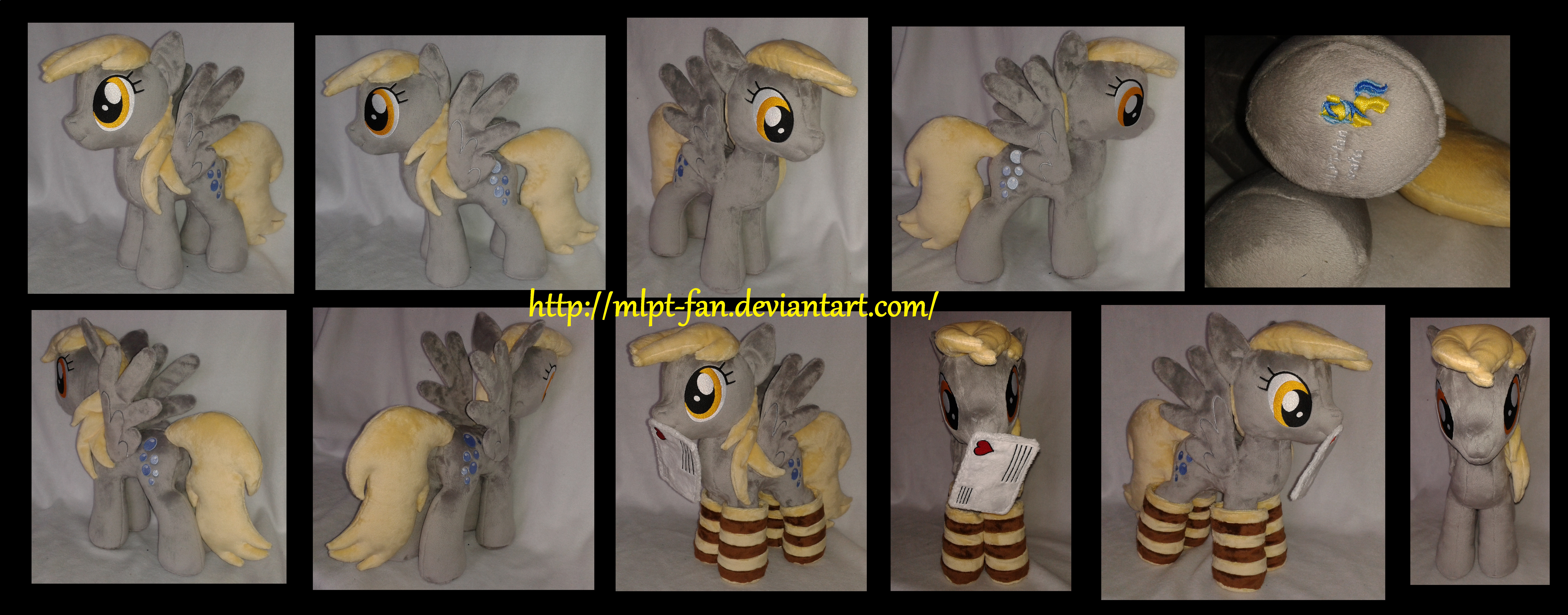 Derpy Hooves with socks and letter