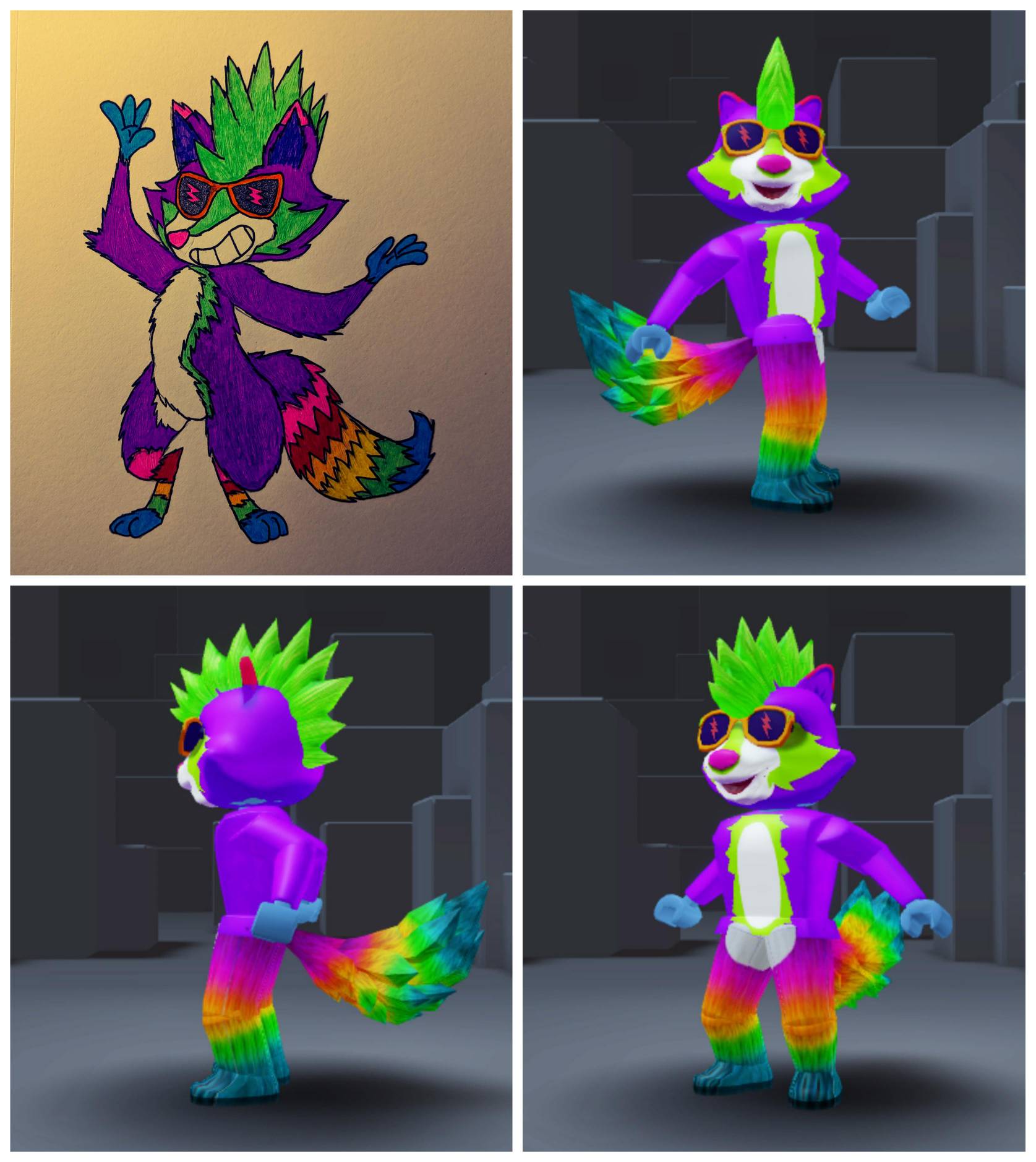 Với Neon Raccoon Fox Avatar, bạn sẽ được khám phá thế giới Roblox với phiên bản avatar đầy mới lạ. Bạn sẽ có trải nghiệm thú vị và độc đáo hơn khi sử dụng avatar này trong những trò chơi yêu thích của mình.