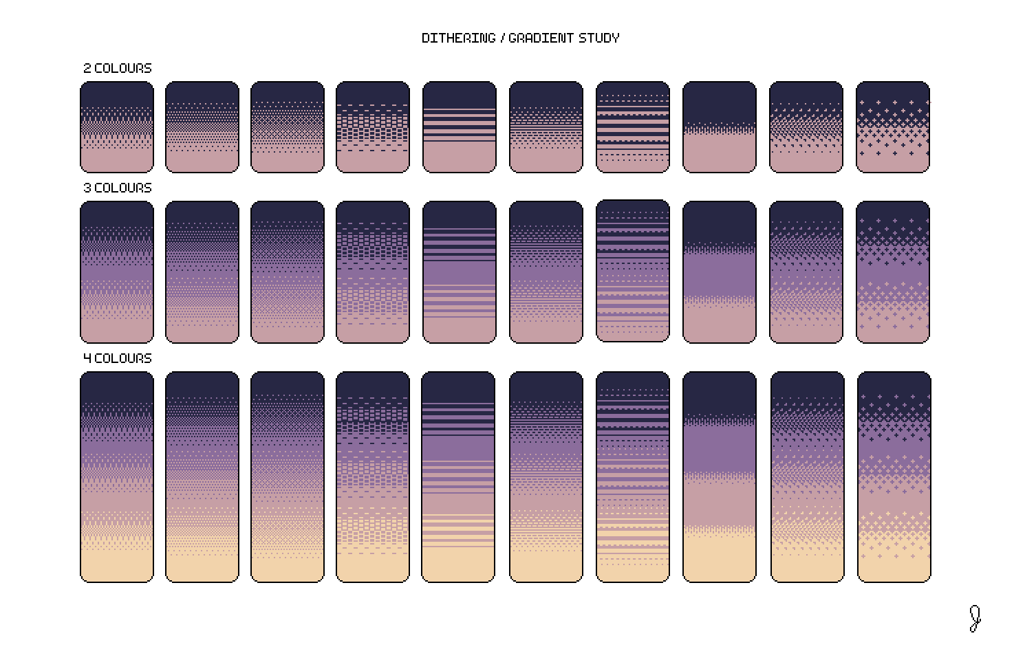 Dithering/Gradient Study | Pixel Art by JayCaution on DeviantArt