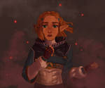 Short Haired Zelda Redraw by mashitoke