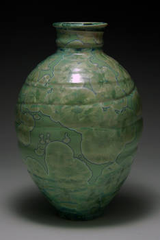 Green Crystal Vase 4