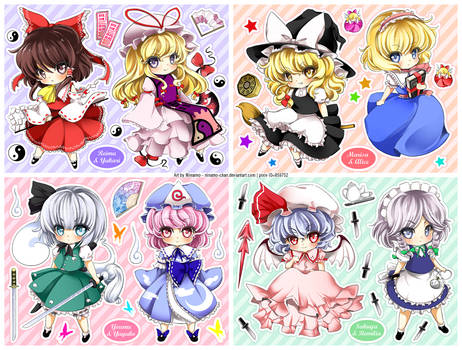 Chibi set - Touhou IN - remake