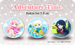 Adventure Time - button set by Ninamo-chan