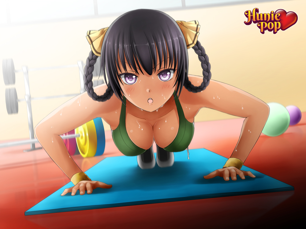 HuniePop: Kyanna working out