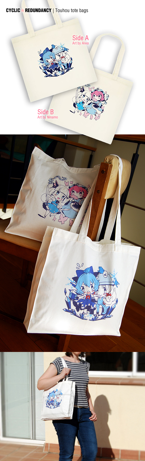 Touhou tote bags - promo pics