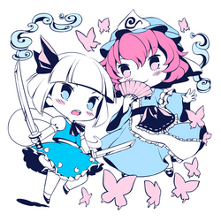 Youmu x Yuyuko - tote bag design