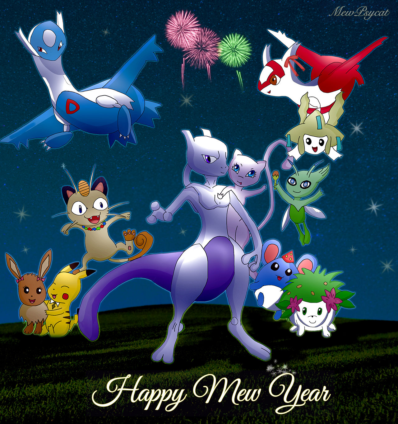 Happy Mew Year By Psy Fairy On Deviantart Happy Mew Year By Psy Fairy On Deviantart