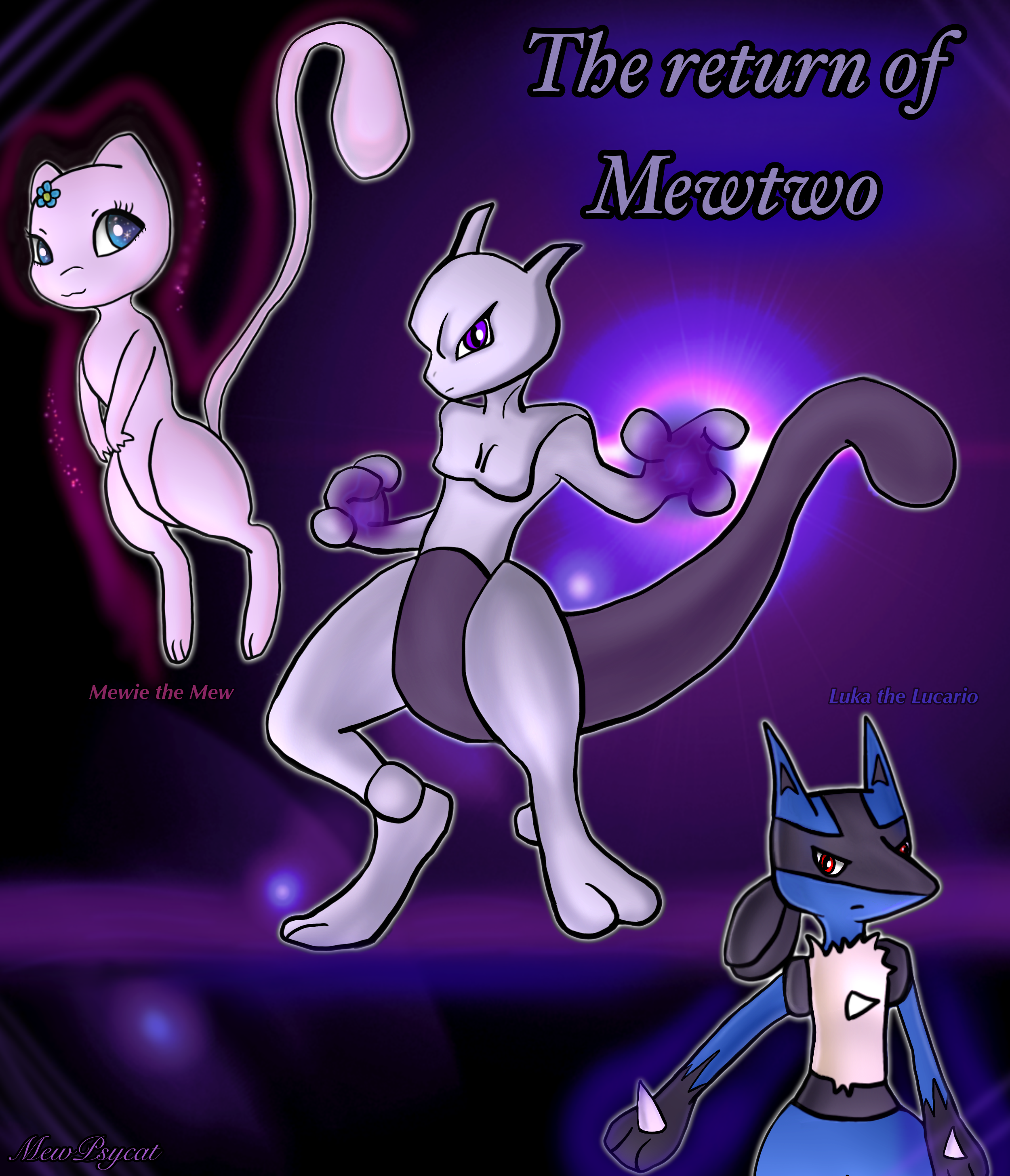 Mewie Mew oc x Mewtwo by Psy-Fairy on DeviantArt