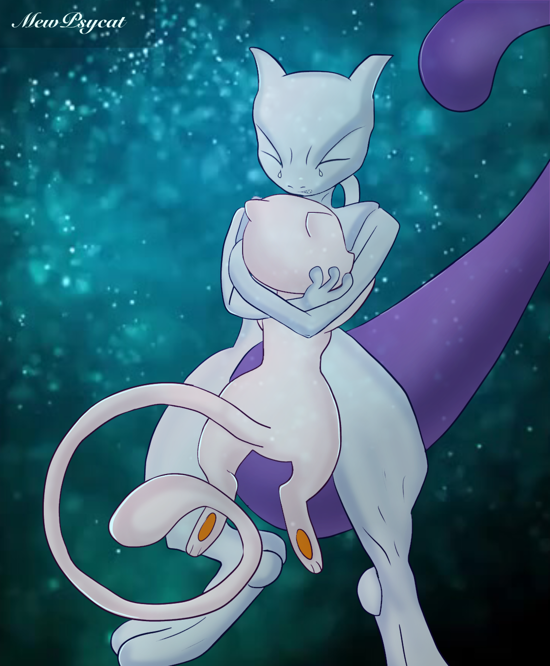 Mewie Mew oc x Mewtwo by Psy-Fairy on DeviantArt