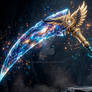 Celestial Nova Scythe - Aetherial Weapon Concept