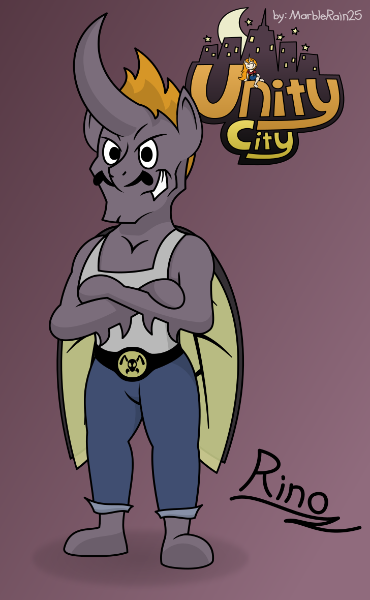 Rino (finished design) by MarbleRain25 on DeviantArt