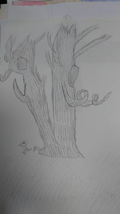 cartoonish drawing of a two trees by megatanklord on DeviantArt