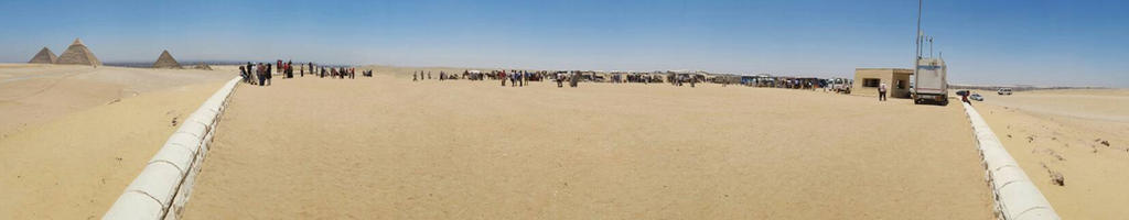 The Pyramids of Giza (Egypt) /Panorama shot