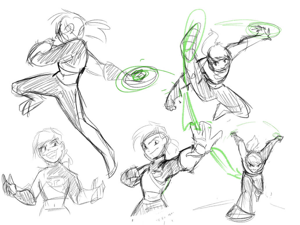Dynamic Poses From Back Dani dynamic poses (30 minutes) by CorinnetheAnime on DeviantArt