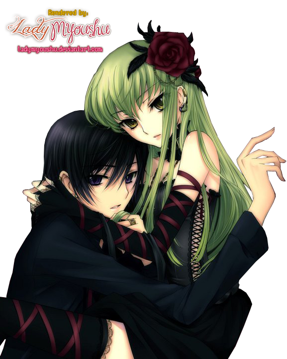 C.C. and Lelouch Render HD by MarinaKonnoLP on DeviantArt