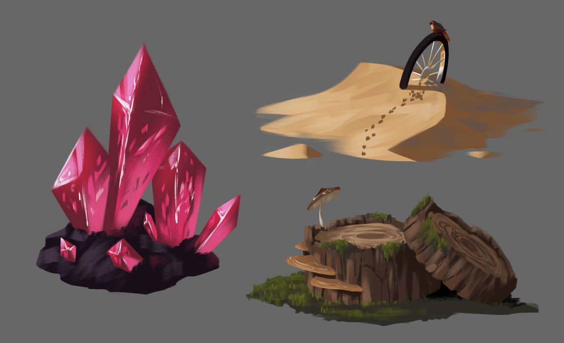 Some Material Studies by PracticeImagination on DeviantArt