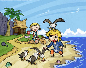COLLAB with Zellie669- Wind Waker: Outset Siblings
