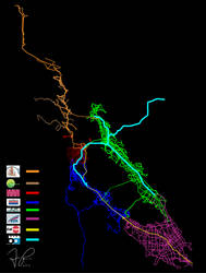 The Bay Area According to Public Transportation