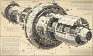 Creat a technical drawing for the development of a