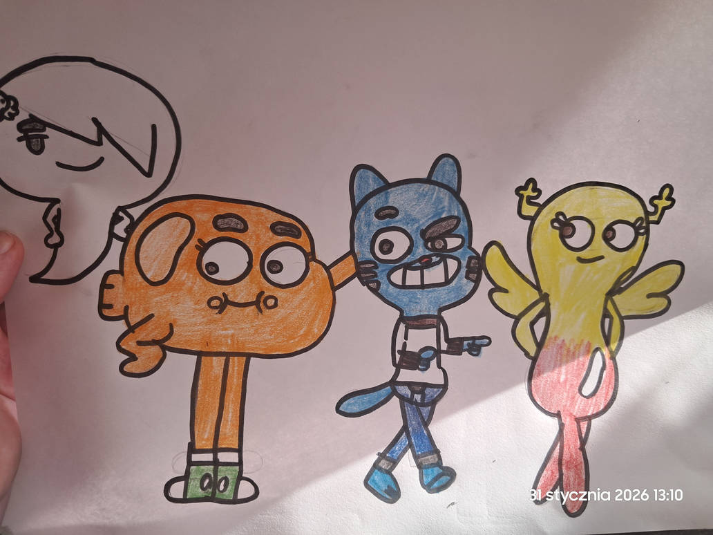 Penwin Darwin x Carrie, Penny and gumball by Elma100 on DeviantArt