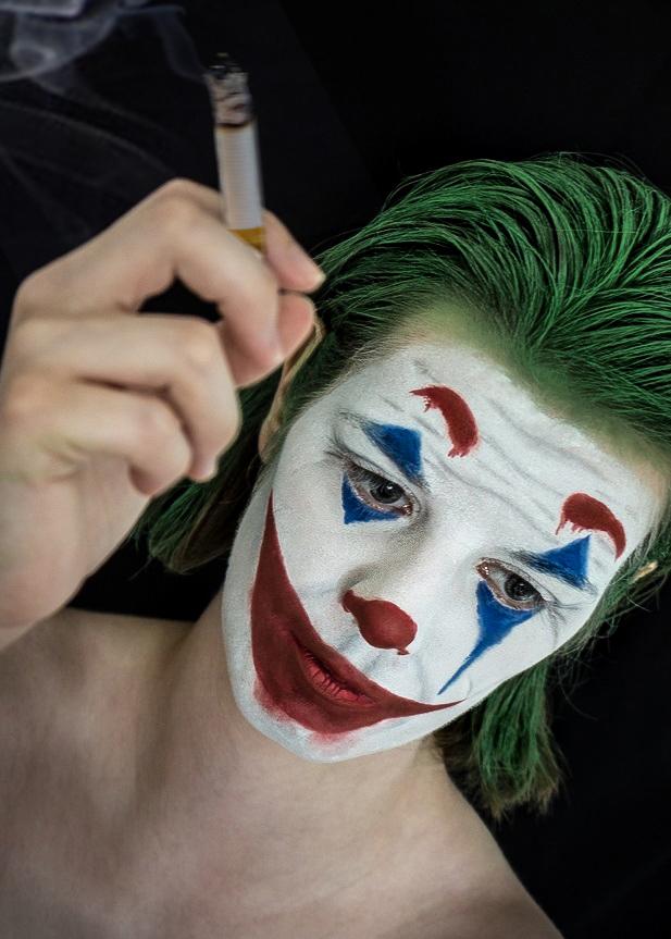 Arthur Fleck The Joker Makeup Test