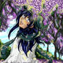 Lilith with wisteria