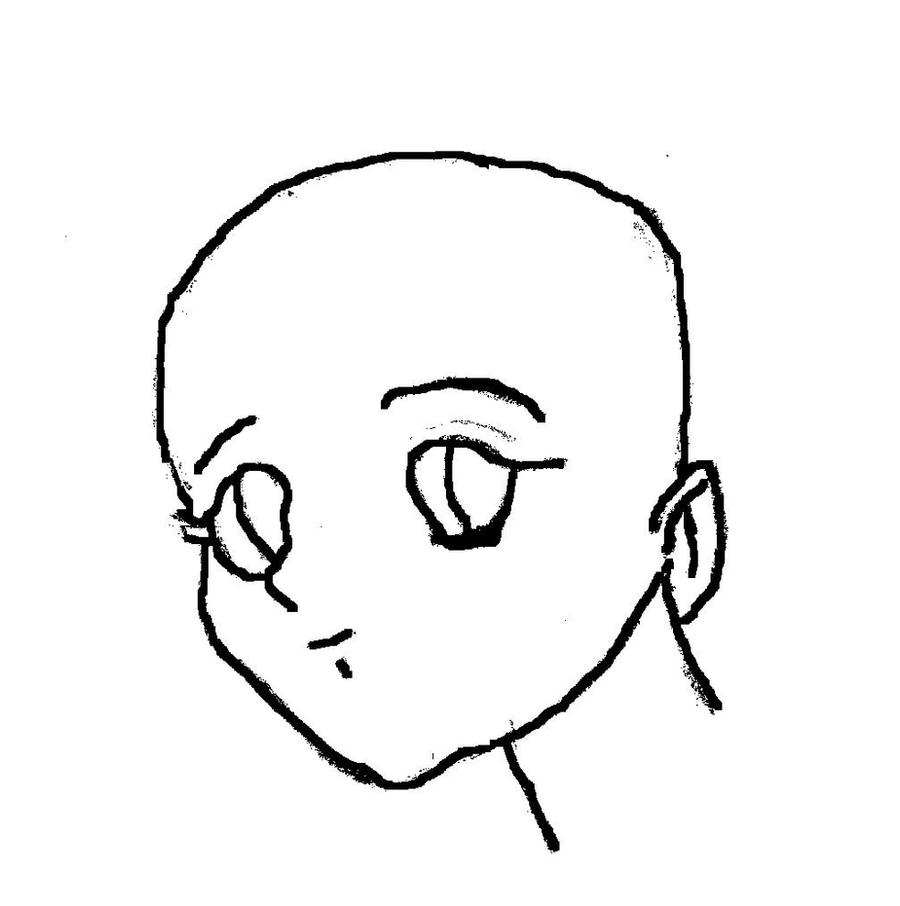 Anime Head Template by afidanny on DeviantArt
