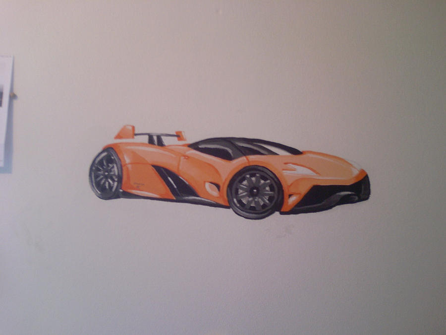 Pagani Zonda R orange by ChAoTh on DeviantArt