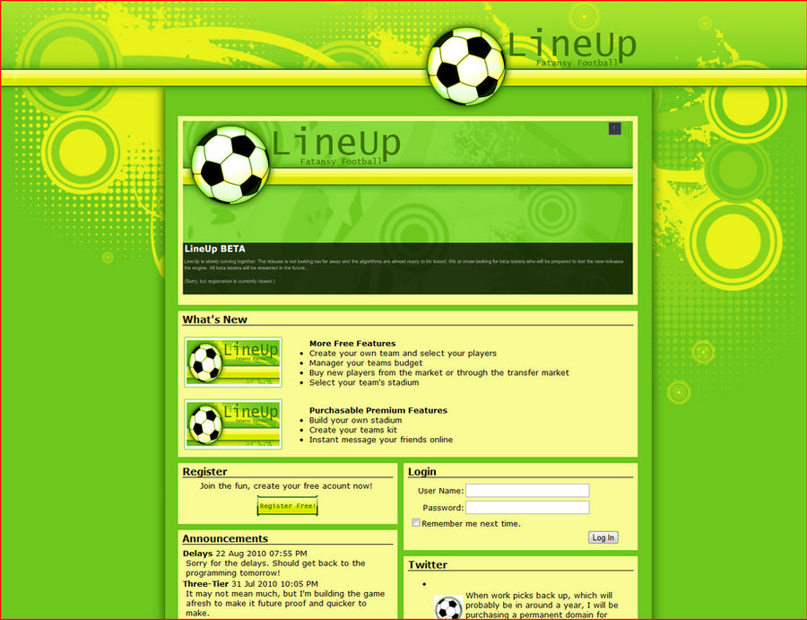 LinUp Fantasy Football by jcsawyer on DeviantArt
