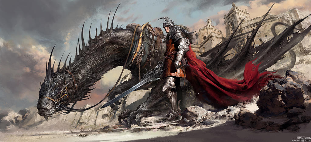 Black Dragon Knight by DongjunLu