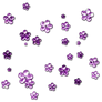 Purple Flower Beads
