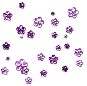 Purple Flower Beads