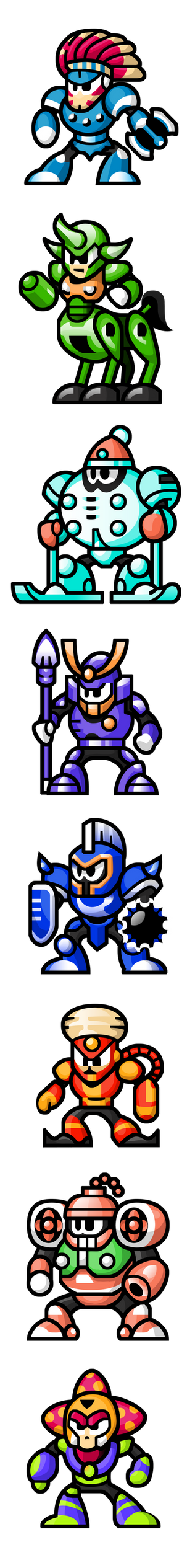 MegaMan 'Sprites'-Bosses of 6