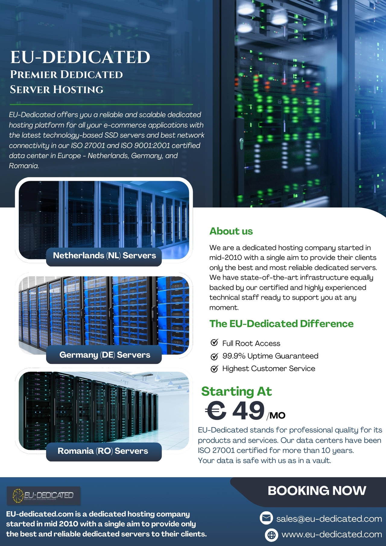Best Hosting Company in Europe: Unmatched Speed and Reliability