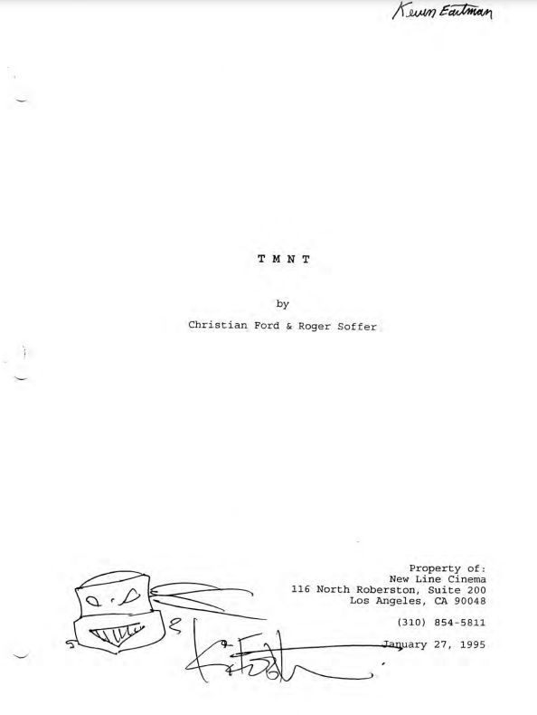 TMNT IV (1995) - Unmade Script PDF (RARE) by Nightmare1398 on DeviantArt