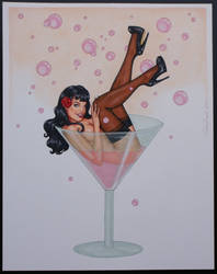 Bettie in a Martini glass