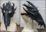 Leather dragon mask by zarathus