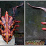 Autumn Dragon - leather mask