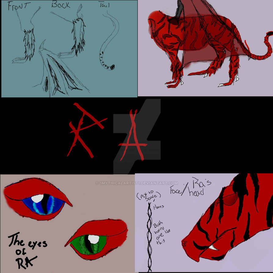 Ra sketch studies by 1mythicalartist1 on DeviantArt