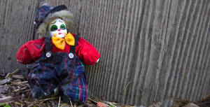 clown doll stock by porch 2