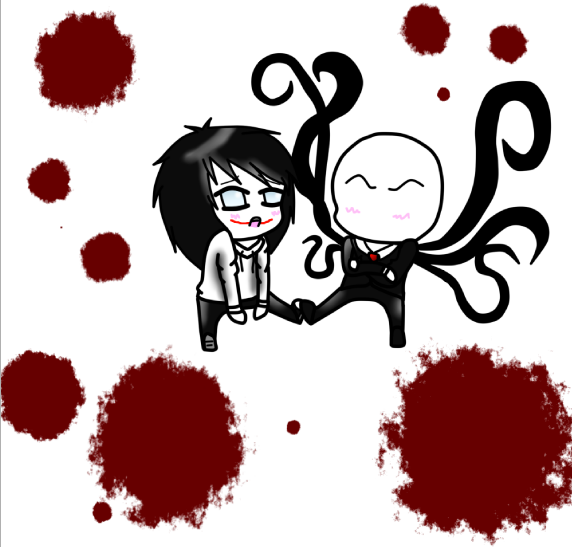 Chibi Jeffy and Slendy